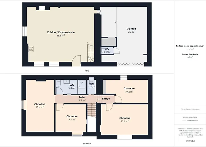 Charmante Maison Pour 8 à 800 M De La Hébergement de vacances